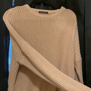 Brandy Melville Pink Crewneck Sweater
